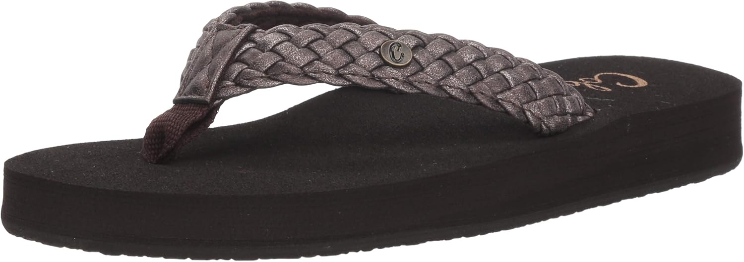 cobian women's braided bounce flip flops