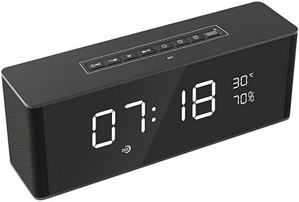 Amazon Co Jp Hdewig Bluetooth スピーカー 目覚まし時計スピーカー オシャレデザイン 6時間 再生充電式 持ち運びやすい 高音質スピーカー ハンズフリー おやすみタイマー Fmラジオ搭載 家電 カメラ