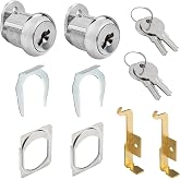 File Cabinet Lock Replacement Kit for HON F24 F28(2185) 2 Pack | Vertical Drawer Lock Kit with 2 Keys, Keyed Different, Fits HON F24 &amp; F28 Vertical File Cabinets, Replacement Parts