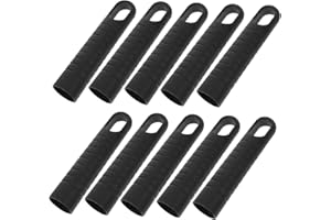 CLISPEED 10pcs Plastic Threaded Mop Handle Caps Rod End Sleeves Secure Grip Replacement Accessories for Home