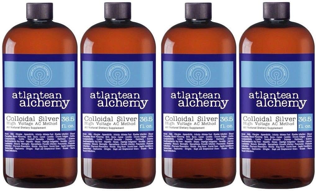 Colloidal Silver Gallon 60 PPM (128oz) 4 Bottles