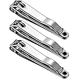 Luxxii (3 Pack) Nail Clippers Set with Nail File Toenail Clippers Nail Cutter Clipper Gift Set for Men and Women