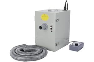 LVCHEN Dental Lab Grinding Vacuum Cleaner Single-Row Digital Dust Collector 110V 370W Silent Vacuum Dust Extractor for Labora