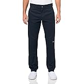 Dickies Skinny Fit Double Knee Work Pants, Dark Navy, 40 32