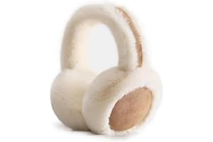 IHCEMIH Ear Muffs Winter Women, Outdoor Faux Fur Earmuffs Soft Plush Ear Warmer Adults Foldable Ear Muffs for Women Earflap