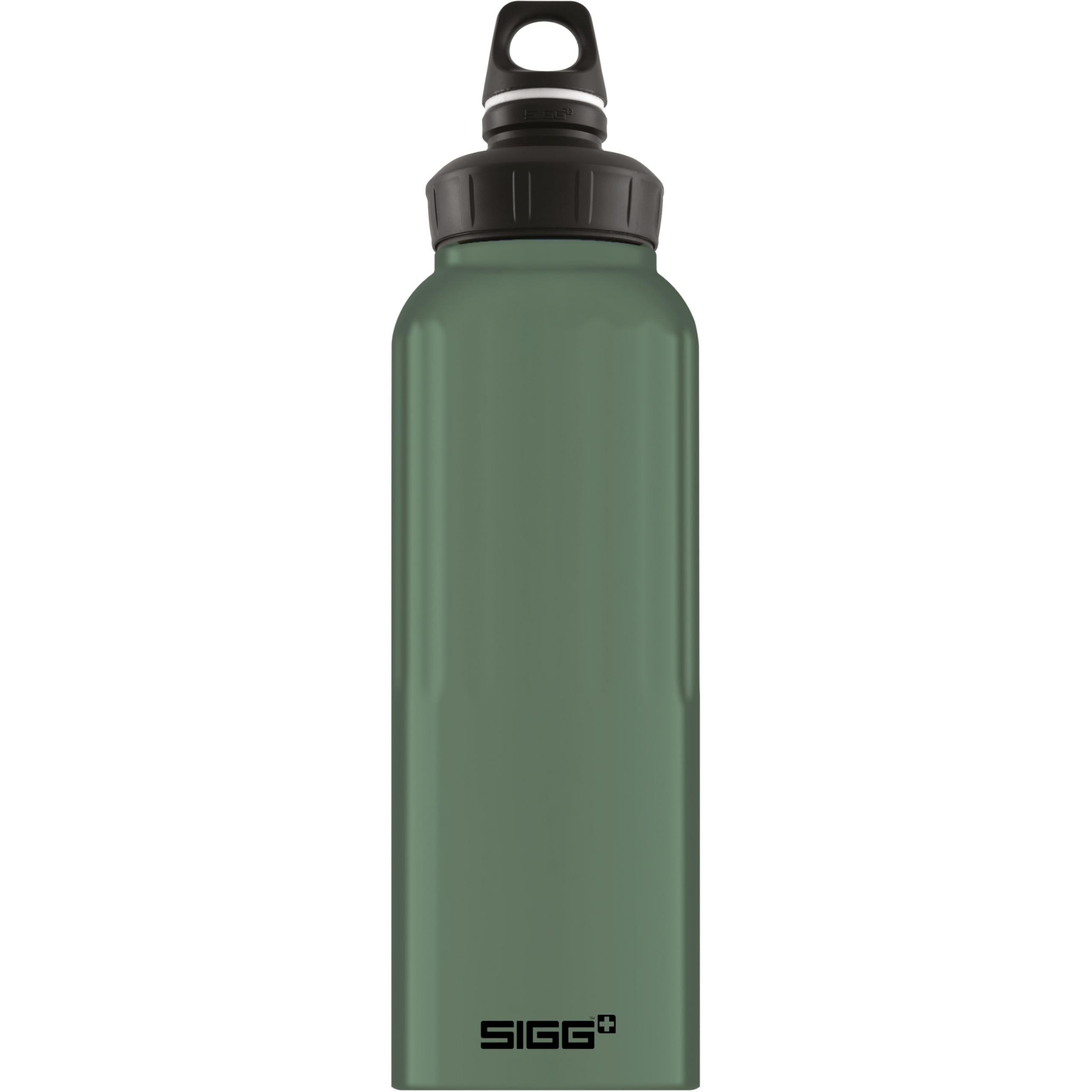Sigg WMB Traveller Leaf Green Touch Water Bottle (1.5 Litre), Pollutant-Free and Leak-Proof Metal Bottle, Lightweight Aluminium Bottle for Sports