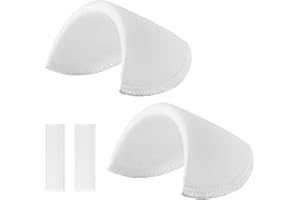 Ciieeo Womens Blazer 1 pad Pair Covered Set- in Shoulder Pads Sponge Shoulder pad Set- in Shoulder Pads for Women Blazer t- Shirt Clothing Dress Sewing Pads Accessories Pads Football Shoulder Pads