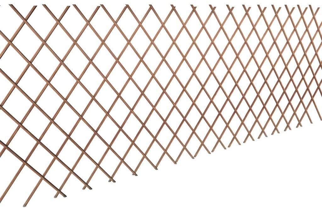 86 York Expandable Willow Lattice Fence Panel for Climbing Plants Vine Ivy Rose Cucumbers Clematis (1)