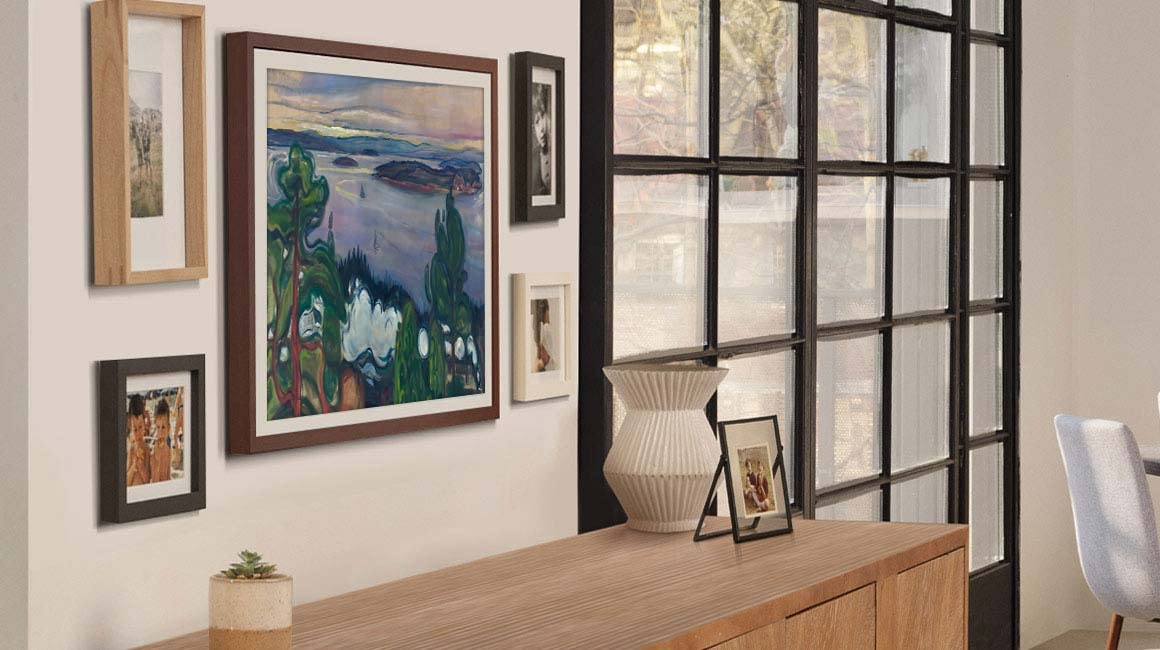 Samsung 32-Inch Class QLED The Frame LS03C Series, Quantum HDR, Art Mode, Anti-Reflection Matte Display, Slim Fit Wall Mount Included, Smart TV w/Alexa Built-in (QN32LS03CB)