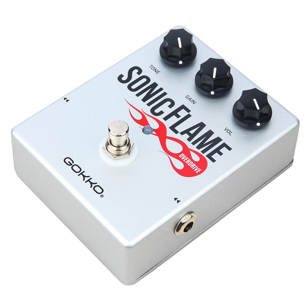 GOKKO GK-24 SilverFlame Overdrive Guitar Effects Pedal for Electric Guitar