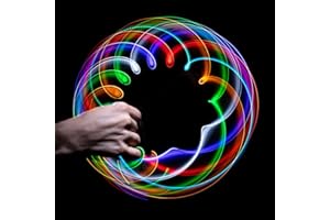 GloFX 6-LED Rave Toy Orbit: Light Rainbow Spinning Lightshow Orbital Toy Super Bright EDM Festivals