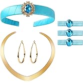 Nuolich Women Princess Costume Accessories Headband Hair Ties Dress Up Halloween Cosplay Party Supplies