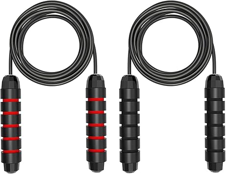 EasyULT Cuerda para Saltar, Ajustable y Profesional Cuerda, Sistema de Rodamientos de Bolas de 360 Grados, para Entrenamiento, Boxeo, Boxeo, Crossfit, ...