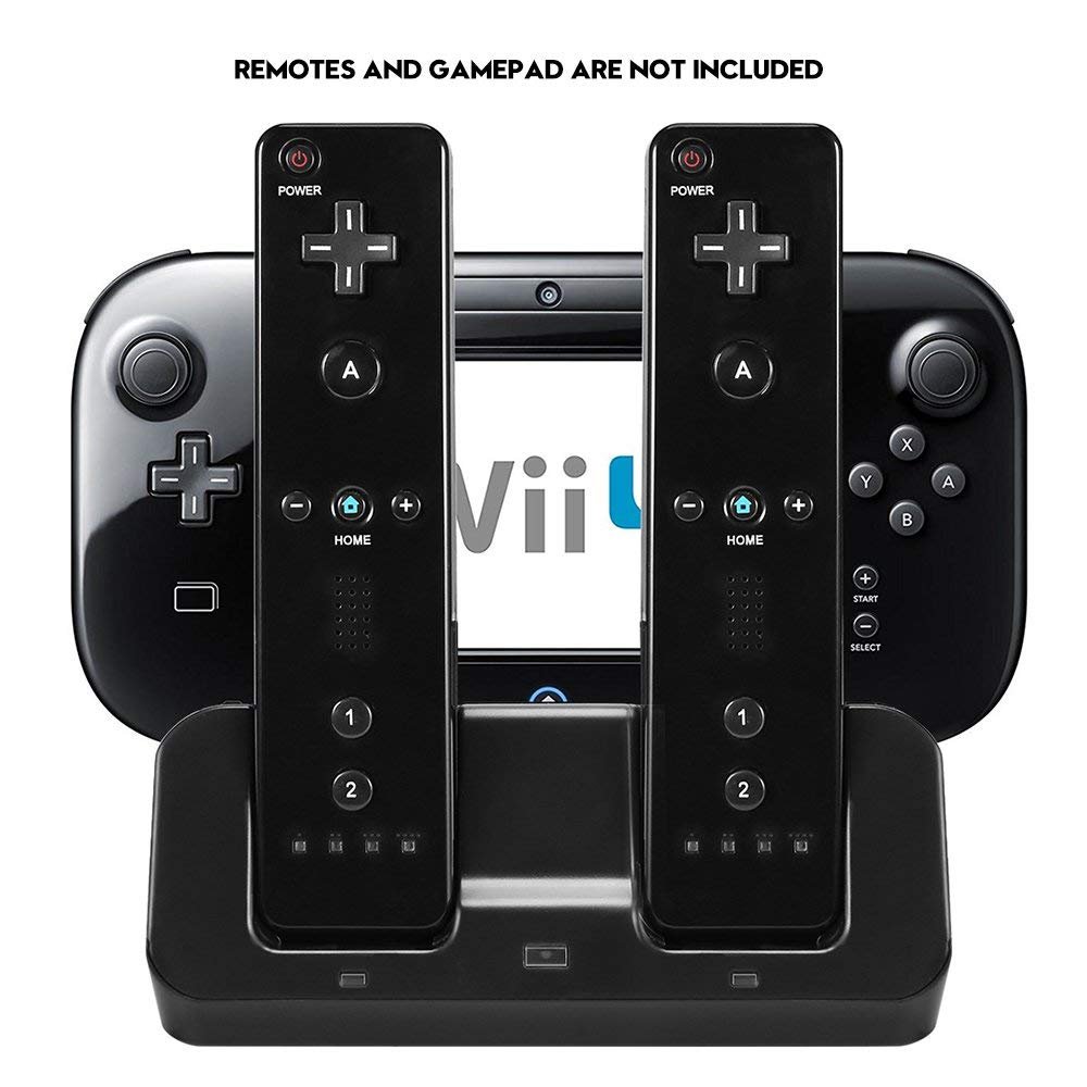 Cosaux Wii U Charger, Wii Charger Docking Station For Nintendo Wii U on