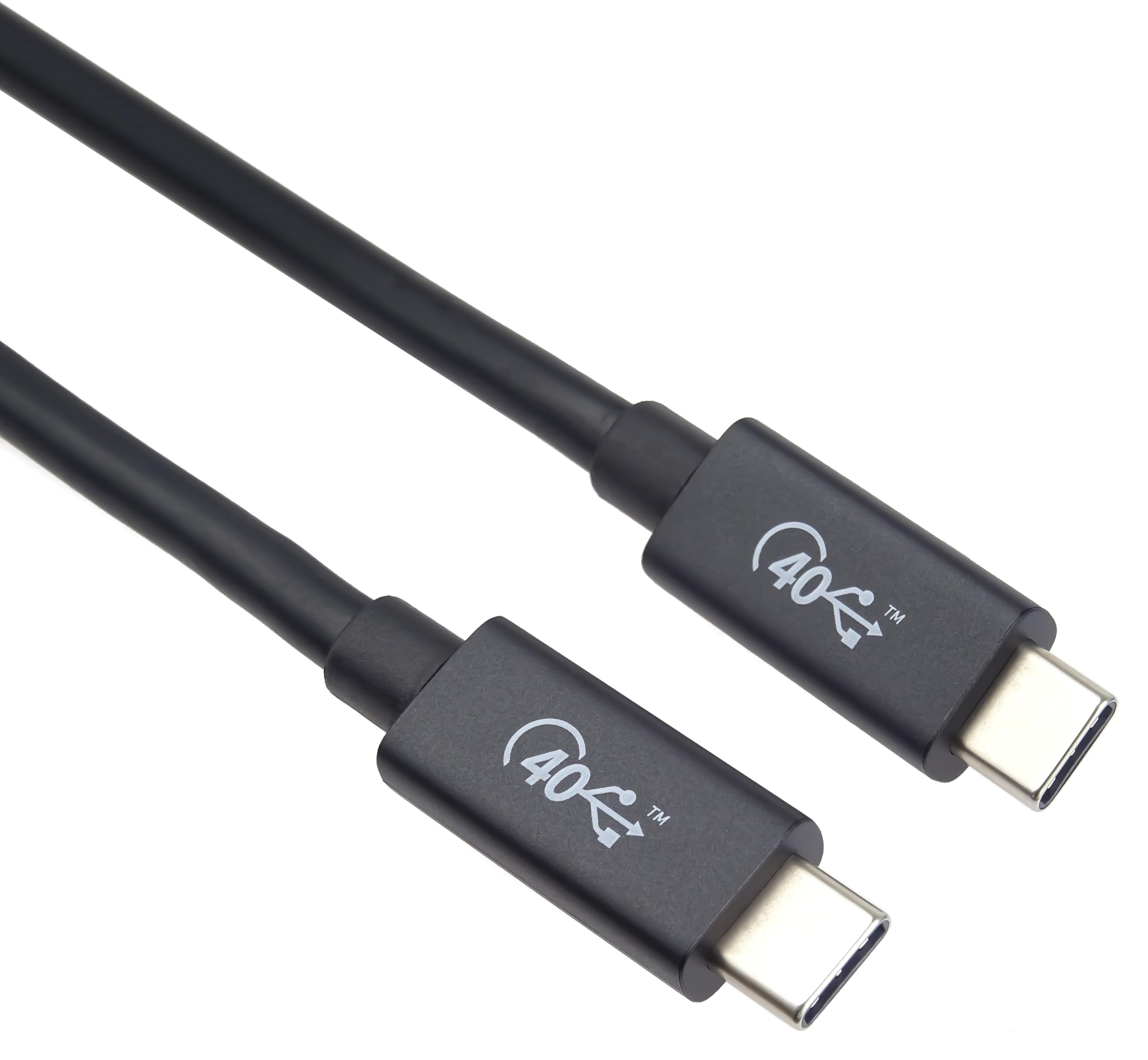 PremiumCord USB4™ Type C Cable, Thunderbolt 3, 8K @ 60Hz, Data Cable UltraSpeed up to 40 Gbit/s, Type C Plug, Quick Charge up to 5A, Colour Black, Length 1.2 m