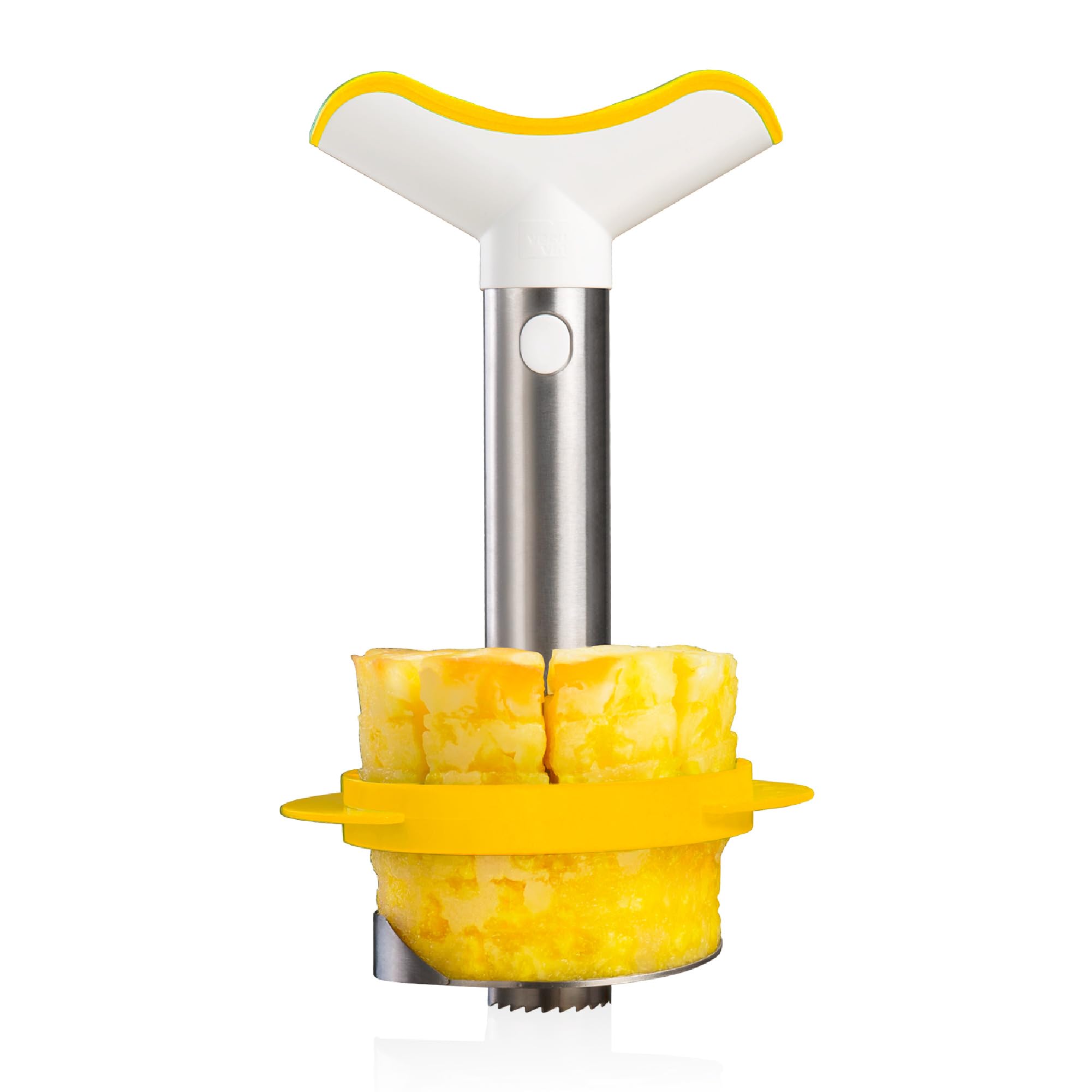 Vacu Vin Pineapple Slicer & Wedger Stainless Steel/Yellow