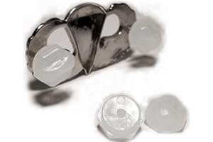 QUIK-PIN Quik Pin Dammits 24 or 12 PACK - Clear Replacement Badge Retainer/Backing/Clutchback * COMFORTABLE, Smooth Retainers * No brass "wings" digging into your chest * Light-Weight, Tight Grip, Low Profile