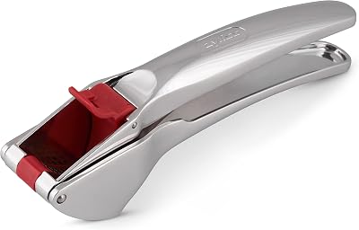 Zyliss E960013 Garlic Press Easy Release 17 cm Silver Red