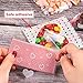 Whaline 400 Pieces Valentine Cellophane Bags Love Heart Printed Cookie Treat Bag Red Pink Heart Self-Adhesive Candy Packing Clear Plastic Gifts Goodies Party Favor, 4 Style