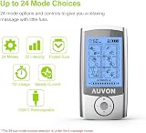 AUVON Rechargeable TENS Machine Muscle Stimulator 24 Modes 8 Pads view 3