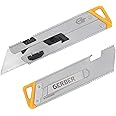 Gerber Gear EAB Slim Compact Utility Knife, Clips to Pocket or Keychain with Replaceable Blade with Bottle Opener for Everyday Carry, EDC Gear with Box Cutter Retractable, Silver