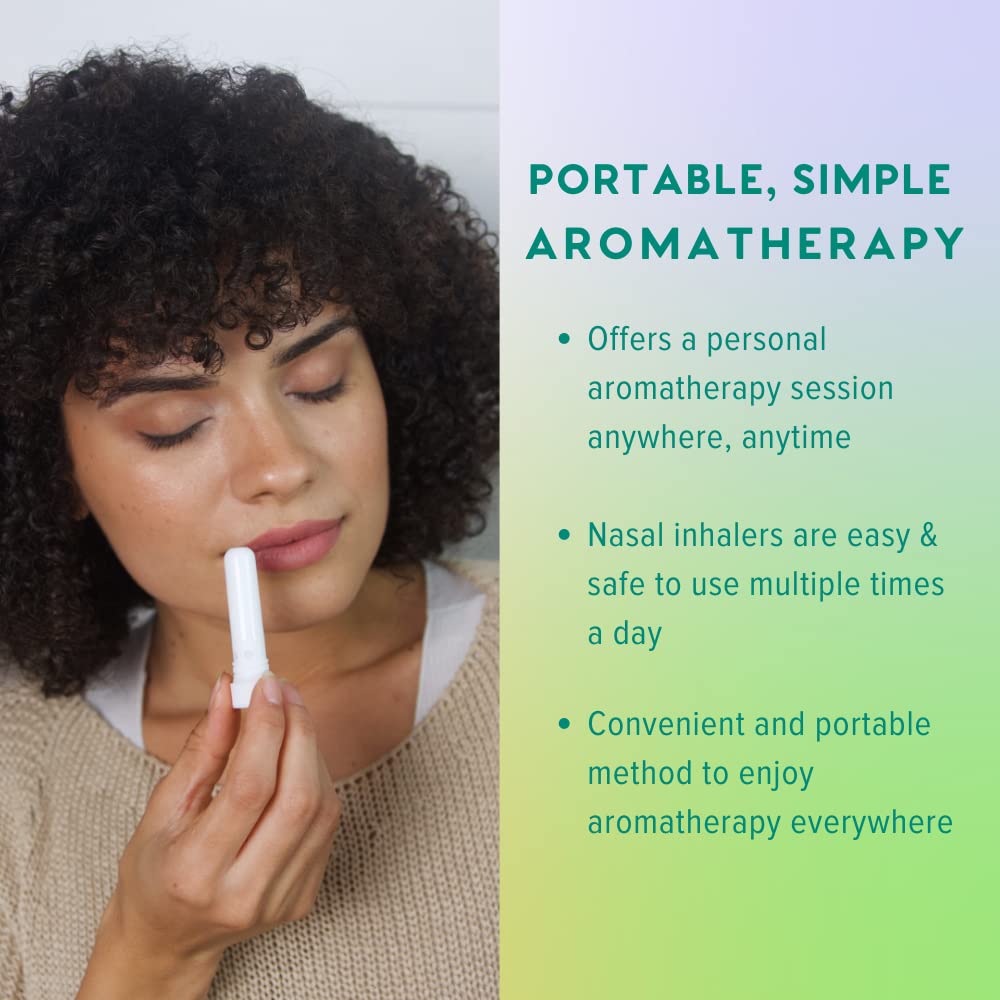 MOXĒ Nasal Inhalers Bundle, 8 Essential Oils, 100% Pure and Undiluted, Therapeutic Grade, No-Mess Portable Aromatherapy, Includes Eucalyptus, Peppermint, Lavender, Wintermint, Made in USA (Pack of 8)…