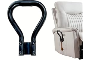 Laowu Recliner Handle Extender, Recliner Lever Extender for Lazy Boy, Heavy Duty Steel Oversized Recliner Chair Hand Lever Extender Make Raising & Lowering Leg Rest Easier