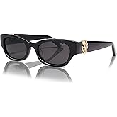 SOJOS Acetate Polarized Retro Sunglasses for Women Cateye Narrow UV400 Protection Sun Glasses, Fire Coral