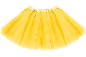 ASKHOPE Tutu for Toddler Girls 4-12 yrs 3 Layer Kids Tutu Skirts Tulle Ballet Tutus Dress Up for Party Halloween Costume