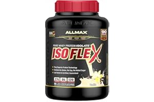 ALLMAX Nutrition - ISOFLEX - 100% Ultra-Pure Whey Protein Isolate - Vanilla - 5 Pound