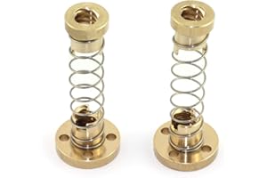 DGZZI 2PCS T8 Anti Backlash Spring Loaded Nut Elimination Gap Nut for 8mm Acme Threaded Rod Lead Screws 3D Printer Accessaries