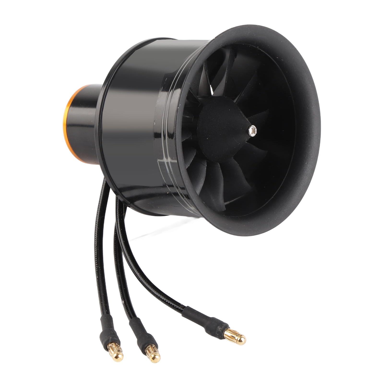 Dilwe 50mm EDF 12-Blade Duct Fan with QF2611-5000KV Brushless Motor for RC Airplanes, CW/CCW, Black (CCW)