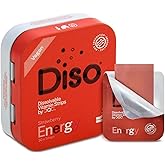 DISO - Energy - Fast-Dissolving Caffeine Strips with Vitamins, Strawberry Flavor, Vegan, Sugar Free, High Absorption, Gluten Free, Individually Wrapped, 30 Dissolvable Strips