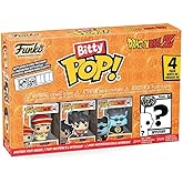 Funko Bitty POP! Dragon Ball Z, 4-Pack - Gohan, Raditz, Piccolo, and a Surprise Mystery Mini Figure - 0.9 Inch (2.2 Cm) - Anime Collectable - Stackable Display Shelf Included - Gift Idea