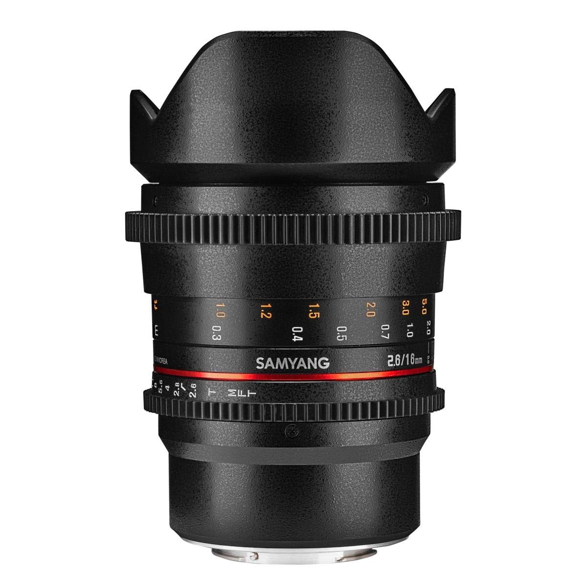 Samyang 16 mm T2.6 VDSLR Manual Focus Video Lens for Micro Four-Thirds - Black