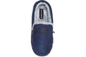 Lucky Brand Boy's Moccasin Slippers – Cozy and Stylish Indoor Footwear for Boys