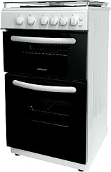 Igenix Statesman GTL50W Double Oven Gas Cooker 50cm White with Glass Lid view 8