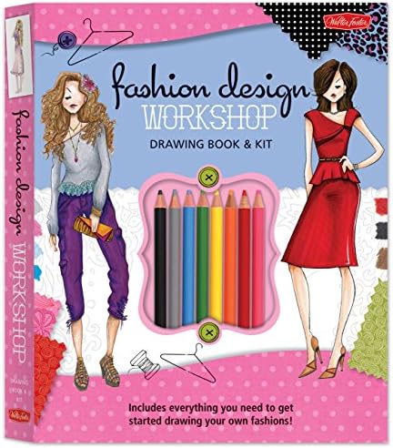 Fashion Design Workshop Drawing Book & Kit: Includes everything you need to get started drawing your own fashions! (Walter Foster Studio)