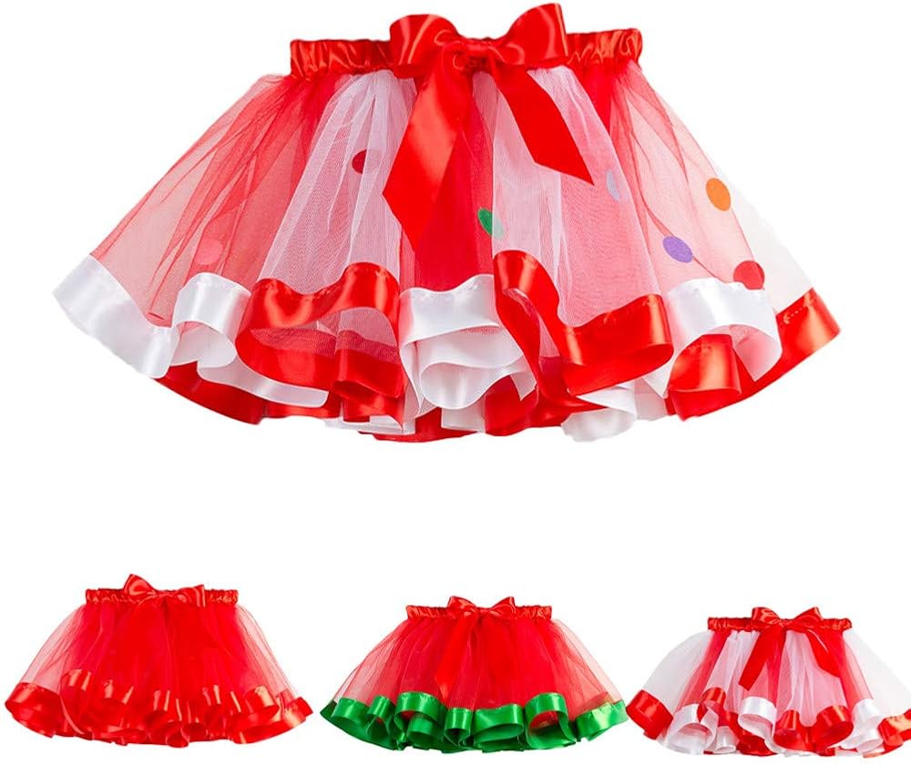 Gonna Tulle Per Bambina - Tutu Danza Arcobaleno, Poliestere, Elastico In Vita, Per Feste E Ballo