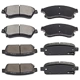 CCIyu D1522/D1468 Front & Rear Disc Brake Pads Kit