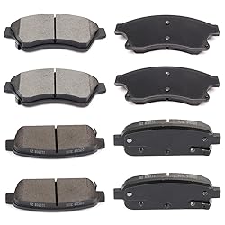 CCIyu D1522/D1468 Front & Rear Disc Brake Pads Kit