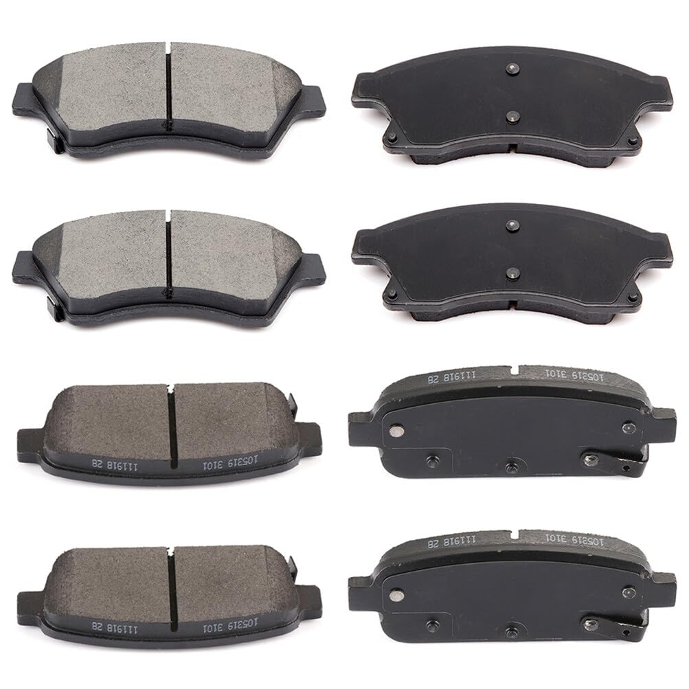 CCIyu D1522/D1468 Front & Rear Disc Brake Pads Kit
