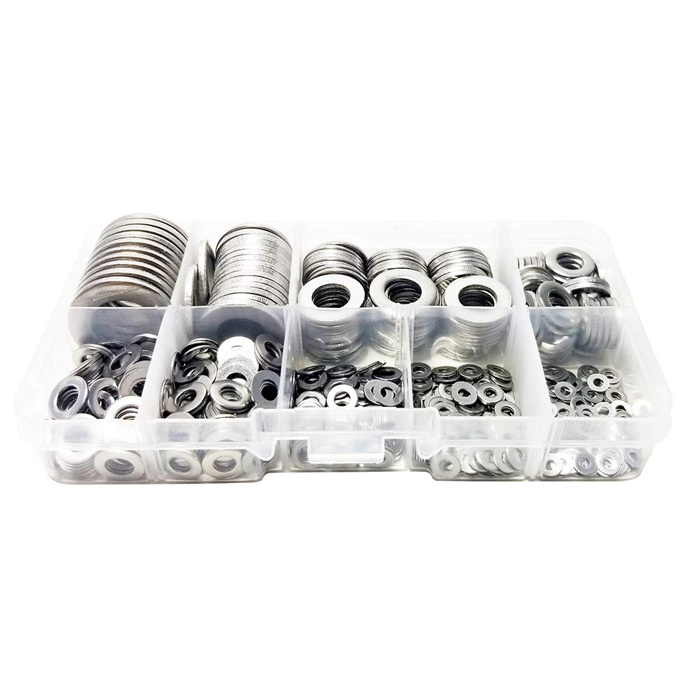 Screw Set M2 M2.5 M3 M4 M5 M6 M8 M10 M12 9 Sizes 580 Pieces Flat