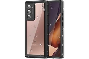 WIFORT for Samsung Galaxy Note 20 Ultra Waterproof Case Built-in Screen Protector Water Resistant Cover Protective Drop Protection Hard, Shockproof Full Body Case for Samsung Note 20 Ultra 5G, Black