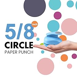 HAUSTGO 5/8 Inch Circle Punch - Circle Shaped Hole