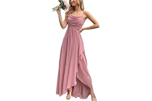 VOUIAO Women's 2026 Spring Formal Evening Gown Elegant Long Prom Dress Wedding Guest Party Cocktail Bridesmaid Maxi Dress