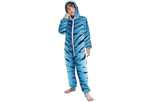 Sletend Bigfoot Sasquatch Unisex Onesie Pajamas One-Piece Costume Hooded Sleepwear Jumpsuit 4-14Y