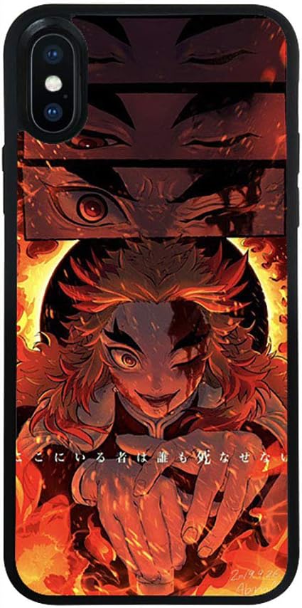 LVJF Demon Slayer Kimetsu No Yaiba,rengoku Kyoujurou Iphone Case Anime Phone Tpu Cover Model Optional -aiphone 11 Pro 5.8inch