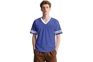 pod4soccer Football Jersey Blank Mesh Hip Hop Short Sleeve Shirt Plain Practice Sport Uniform Gift for Men S~3XL