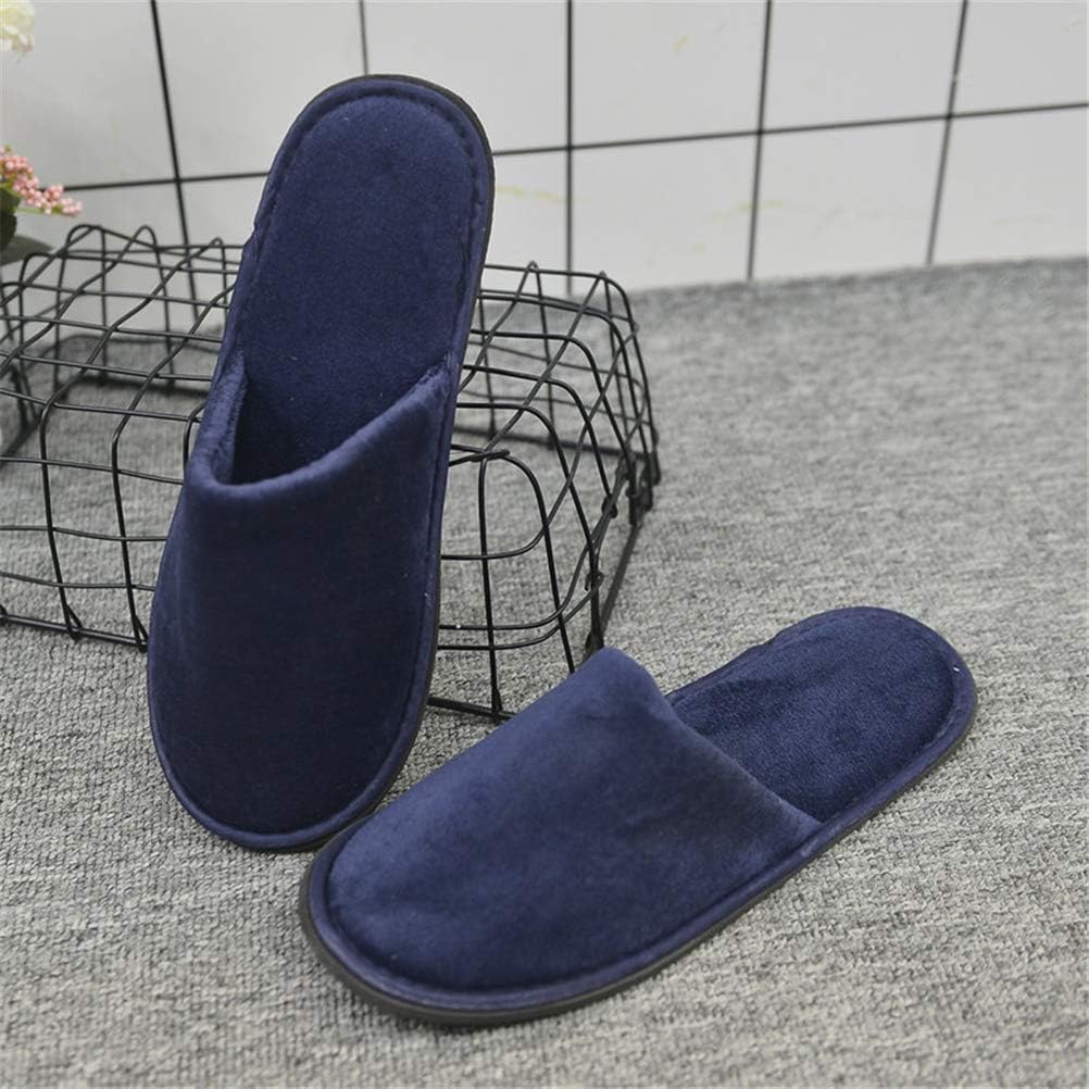 Dbtxwd Disposable Hotel Slippers Closed Toe, Indoor Slippers for Guests for Home, Spa, Hotel Or Commercial, 39-44, 20 Pair,Blue [Energy Class A]